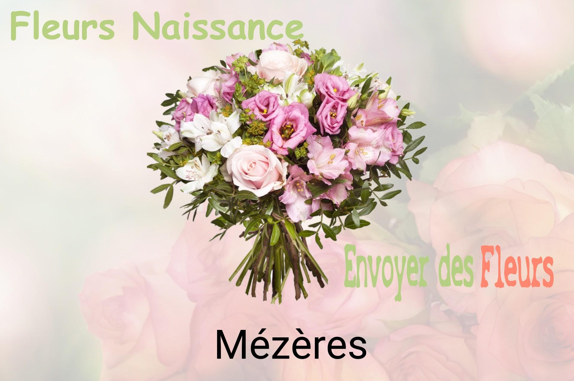 Bouquet de fleurs de naissance livré à Mézères